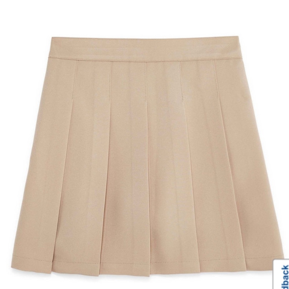 NWT Khaki Pleated Skirt